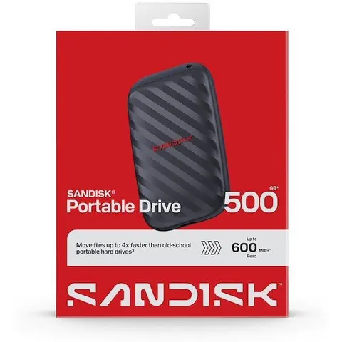 SanDisk Hard Disk Esterno 500 Gb-grigio – immagine 1