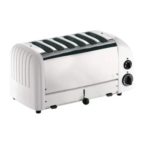 Dualit 6 Slice Vario Toaster White 60146 – image 1