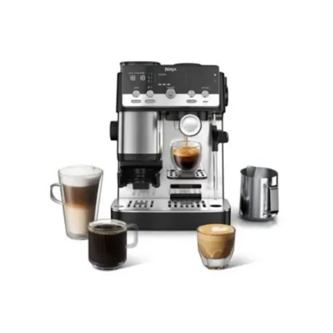 ES301EU Luxe Café Mini Siebträgermaschine silber – Bild 1