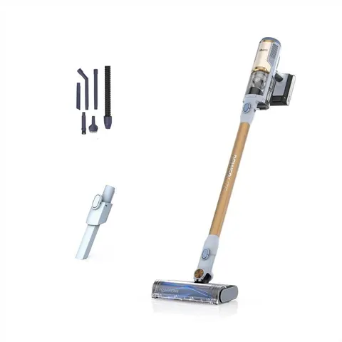 PowerLite BU1624EU Akku-Stielstaubsauger hellblau/senf – Bild 1
