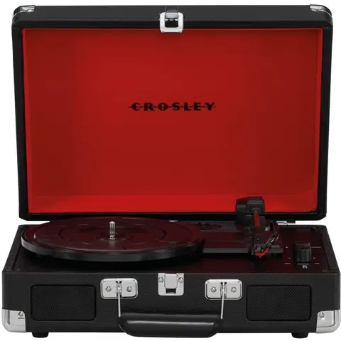 Crosley Tocadiscos portátil con bluetooth negro – 250498 – imagen 1