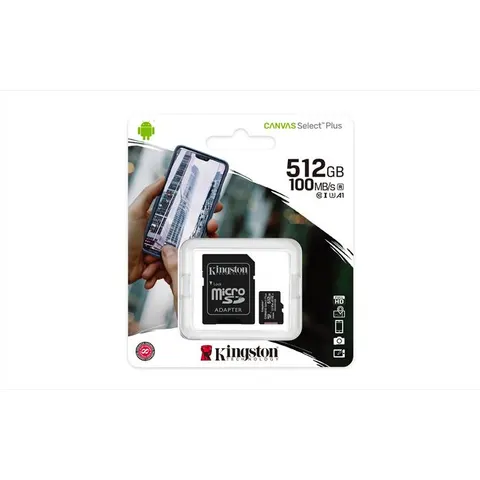 Kingston Canvas Select Plus microSDXC 512GB incl. SD-adapter – afbeelding 1