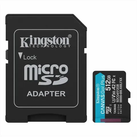 Kingston microSDXC Canvas Go Plus 512GB Adapter – zdjęcie 1