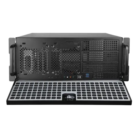 Chieftec UNC-409S-B-OP computerbehuizing Rek Zwart – afbeelding 1