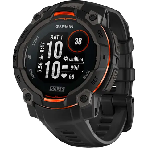 Garmin Instinct® 3 SOLAR Smartwatch Schwarz – Bild 1