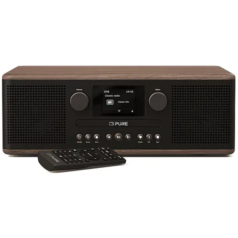 Pure Classic C D6 CD Radio – Walnut,Charcoal – image 1