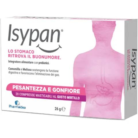 Isypan Pesantezza e Gonfiore 20 Compresse Masticabili – immagine 1
