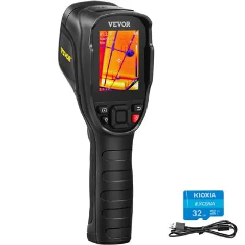 VEVOR warmtebeeldcamera Handheld Warmtebeeldcamera Infraroodcamera Camera IR Thermometer -20-350 °C Warmtecamera – afbeelding 1