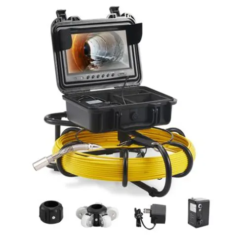 VEVOR 50m 9 Riool Camera Rioolcamera Inspectie Camera Endoscoop Camera 6 Uur – afbeelding 1