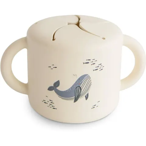 Mushie Snack Cup - Whales – afbeelding 1