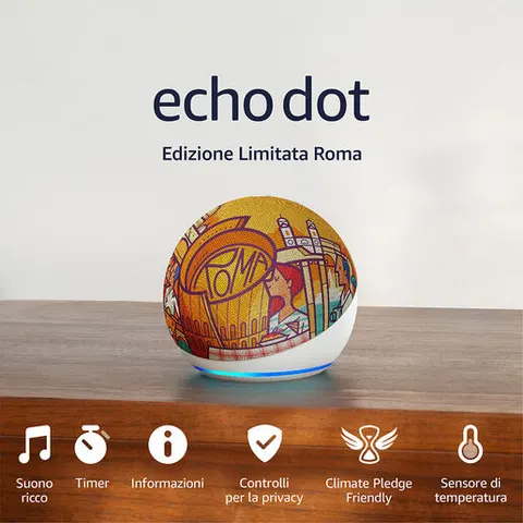 Amazon Echo Dot Edizione limitata Roma – immagine 1
