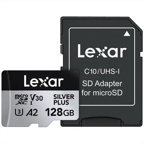 Lexar Micro SDXC Silver Plus 128 GB UHS-I V30 – imagen 1