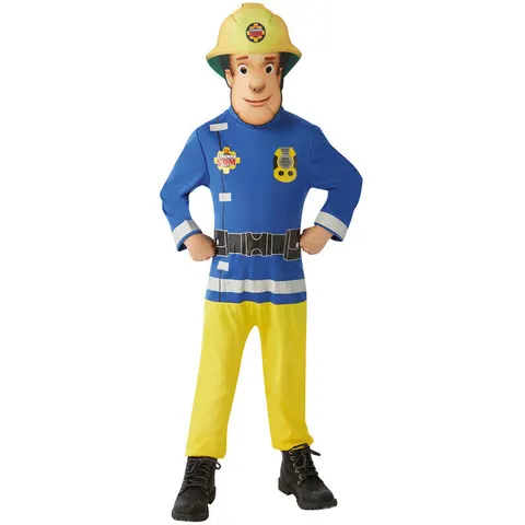 Brandweerman Sam Kinderkostuum Maat 98/104 – afbeelding 1