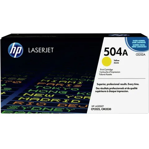 HP 504A (CE252A) toner amarillo – imagen 1