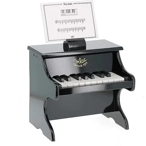Piano de madera lacada vilac negro – imagen 1