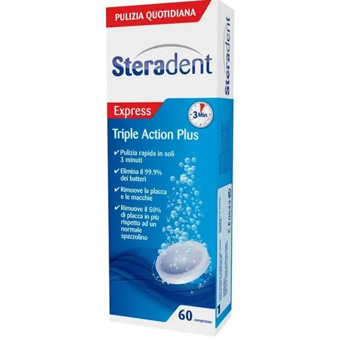 Reckitt Benckiser Steradent Tartar Control Plus 60 compresse – immagine 1