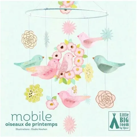 Djeco mobiel lente vogels – afbeelding 1