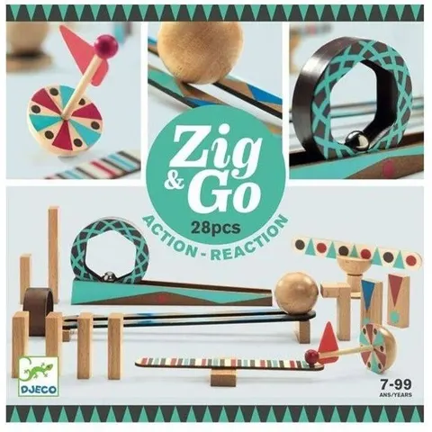 Djeco Zig & Go 28 Stuks – afbeelding 1