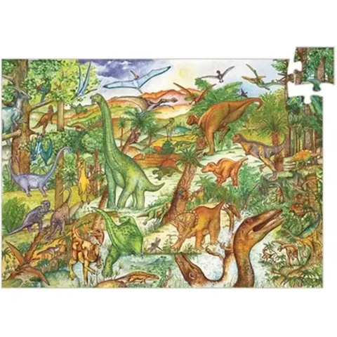 Djeco Dinosaurussen - 100 stukjes – afbeelding 1
