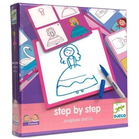 Djeco - Tekenset - Step by Step Josephine & Co – afbeelding 1