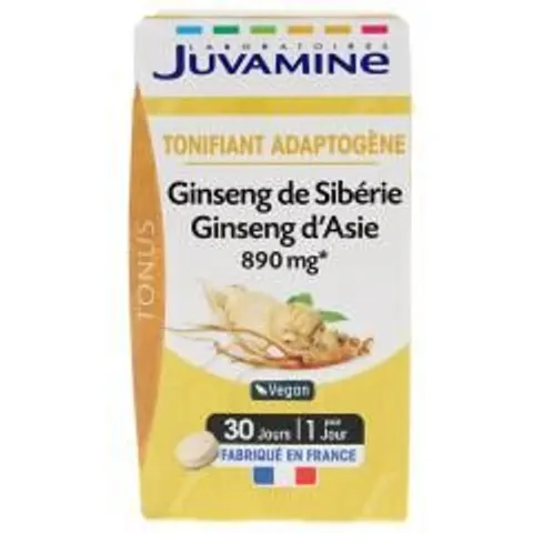 Juvamine Ginseng Max Vitalité 30 Comprimés - Pot 30 comprimés – image 1