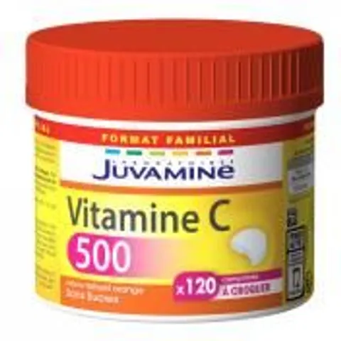Juvamine Vitamine C 500 120 Comprimés à Croquer - Pot 120 Comprimés – image 1