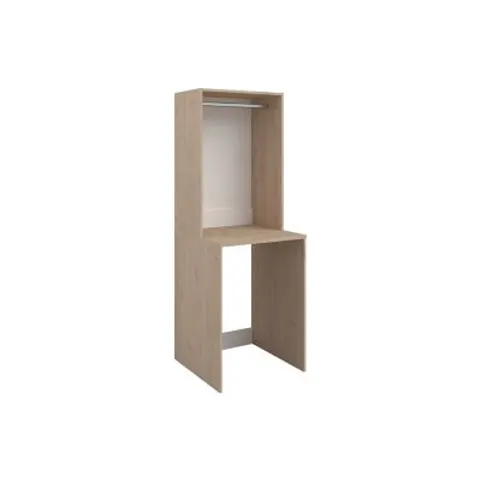 vente-unique.com Meuble machine à laver panneau de particule naturel clair Marron 184x184x66cm – image 1