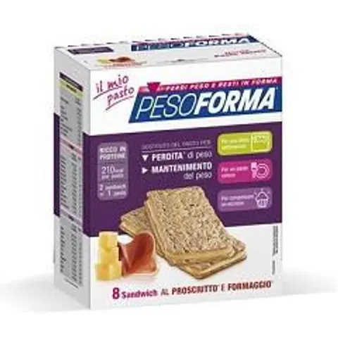 Pesoforma Sandwiches Prosciutto e Formaggio 8 Pezzi – immagine 1