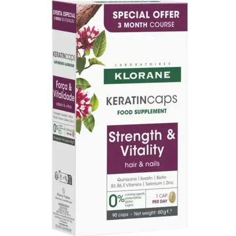 Klorane KERATINcaps Complément alimentaire Compléments Alimentaires – 90 ud – image 1