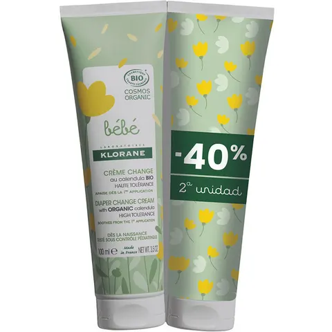 Klorane Bébé Bio Windelcreme Packung 2 x 100 ml – Bild 1