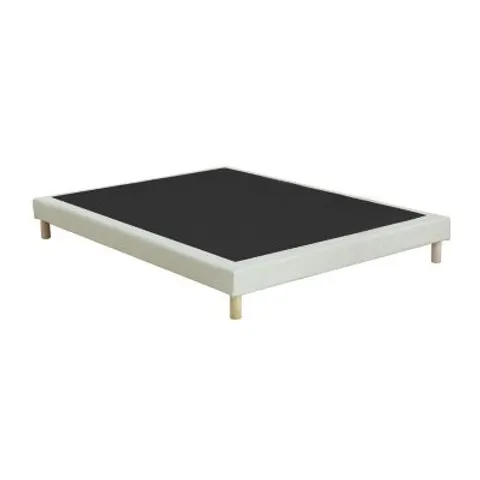 Unique Somier tapizado tela beige – imagen 1