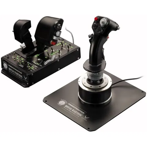 Thrustmaster Hotas Warthog. Device type: Joystick Gaming platforms supported: PC. Connectivity technology: Wired Device interface: USB. Product colour: Black. P – image 1