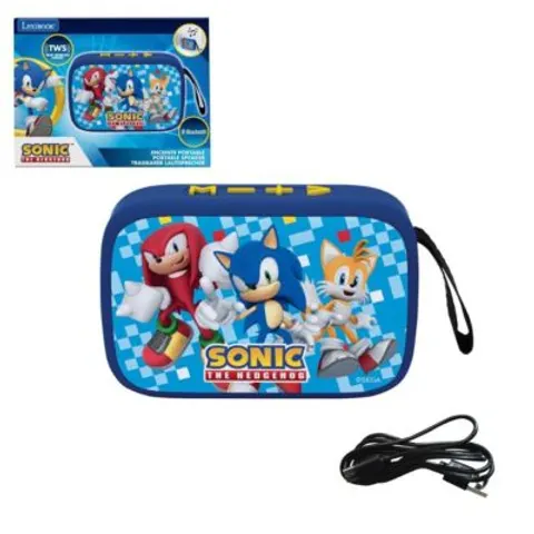 Sonic Bluetooth® draagbare luidspreker met stoffen afwerking – afbeelding 1