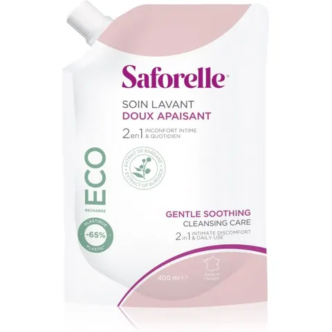 Saforelle Zachte Wasoplossing Eco Navul.400ml – afbeelding 1