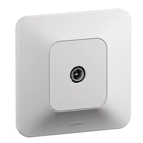 Prise télévision simple Neptune blanc, Legrand – image 1