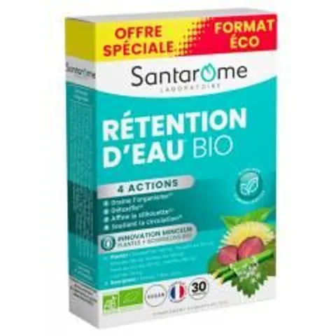 Santarome Bio Rétention d'Eau Bio 30 Comprimés Offre Spéciale - Boîte – image 1