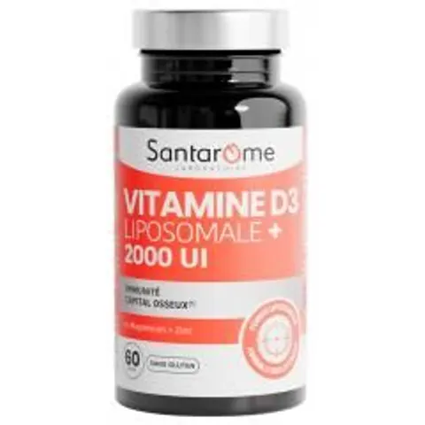 Santarome Vitamine D3 2000 Ui 60 Gélules - Flacon – image 1
