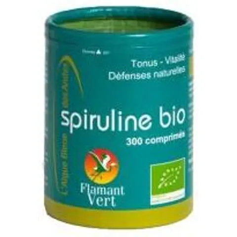 Flamant Vert Spiruline Bio 300 Comprimés - Pot 300 comprimés – image 1