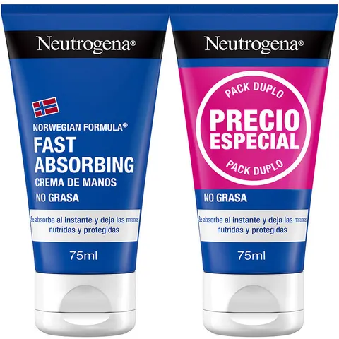 Neutrogena Crema De Manos Rápida Absorción Pack 2 x 75 ml – imagen 1