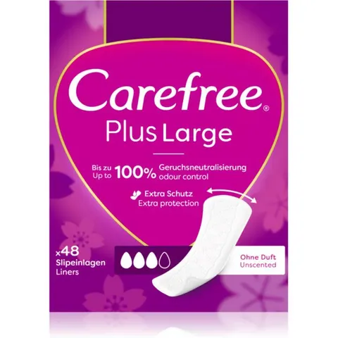 Carefree Plus Large Light Scent panty liners 48 pc – image 1