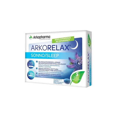 Arkofarm Srl Arkorelax Sonno 30cpr – immagine 1