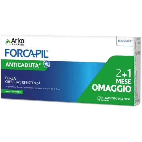 arkofarm Forcapil Pack Anticaduta 3 Pezzi Da 30 Compresse – immagine 1
