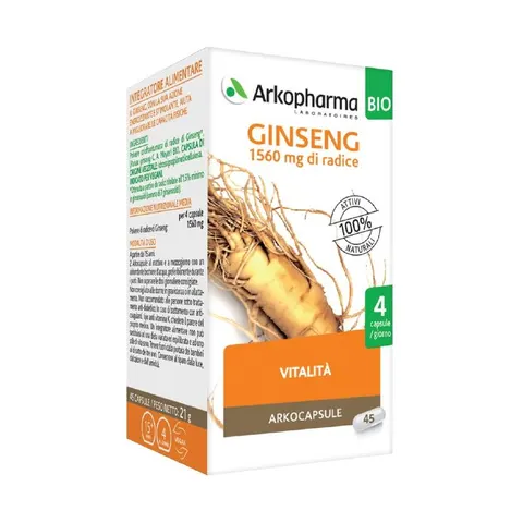 arkofarm Arkocapsule Ginseng 45capsule Bio – immagine 1
