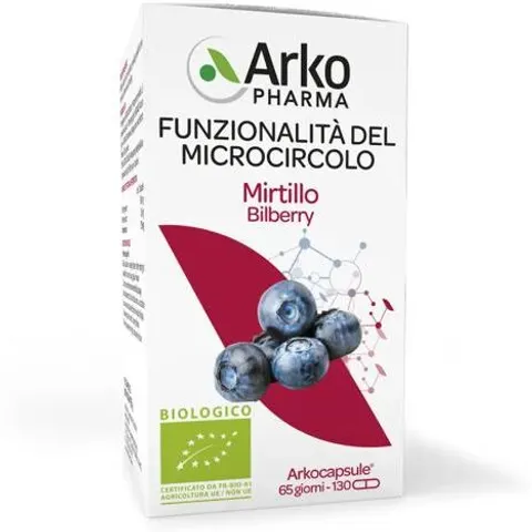 arkofarm Arkocapsule Mirtillo Bio 130capsule – immagine 1