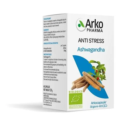 Arkopharma Ashwagandha Bio 60 capsule – immagine 1