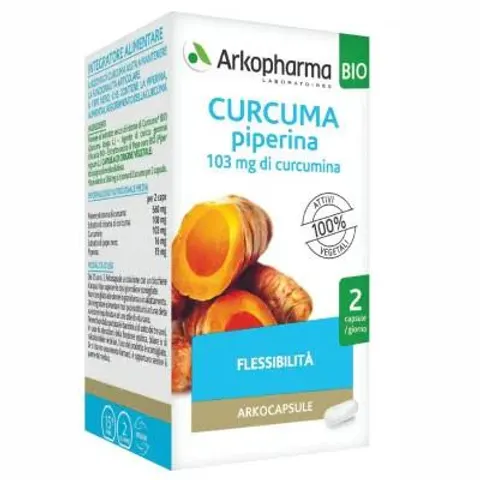 Arkofarm Arkocapsule Curcuma Piperina 130 Capsule – immagine 1