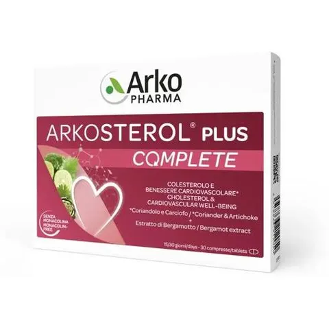 Arkopharma Arkosterol Plus Complete Integratore per Colesterolo 30 Compresse – immagine 1