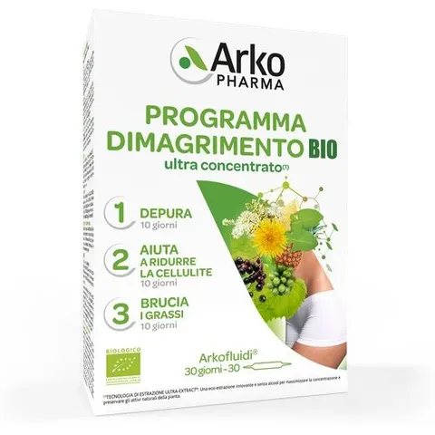 arkofarm Arkopharma Arkofluidi Programma Dimagrimento BIO 30 fiale – immagine 1