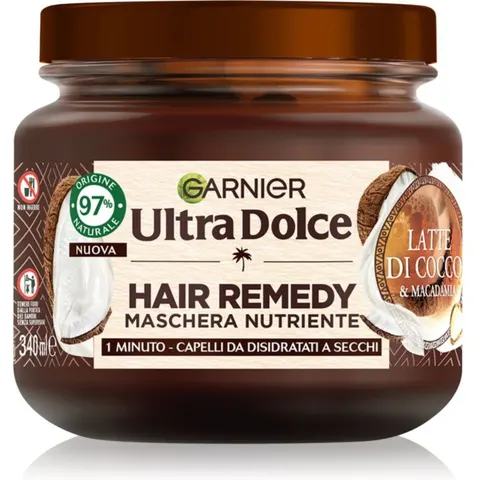 Garnier Ultra Dolce Latte di Cocco e Macadamia maschera per capelli nutriente 340 ml – immagine 1