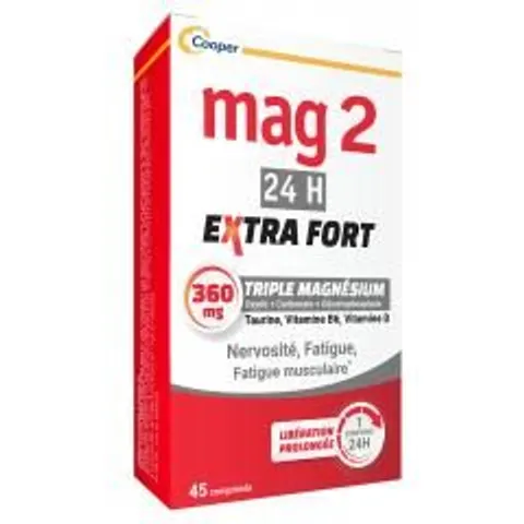 MAG 2 Extra Fort 24H 45 Comprimés - Boîte 45 comprimés – image 1